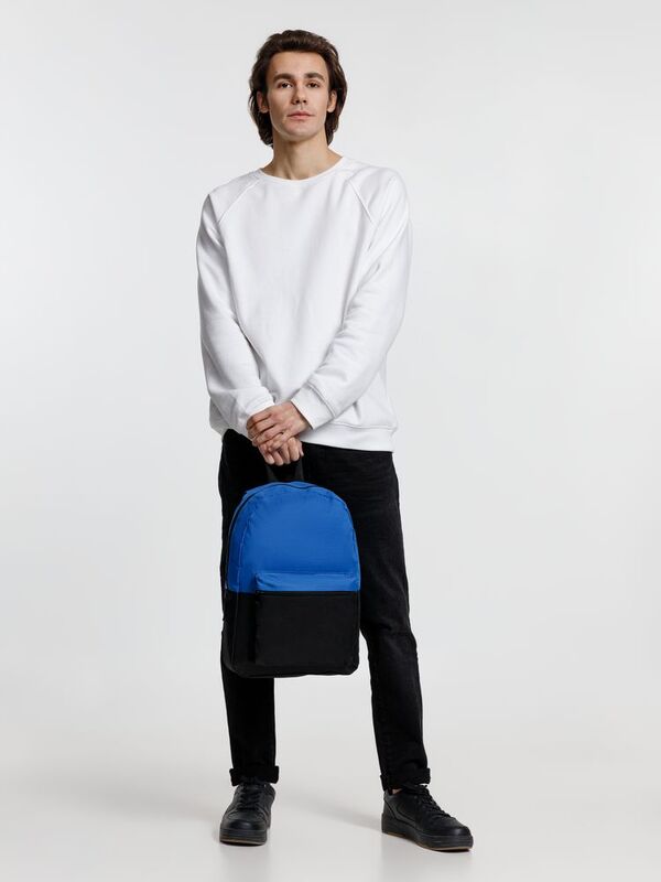 Рюкзак Base Up, черный с синим арт.15693.40