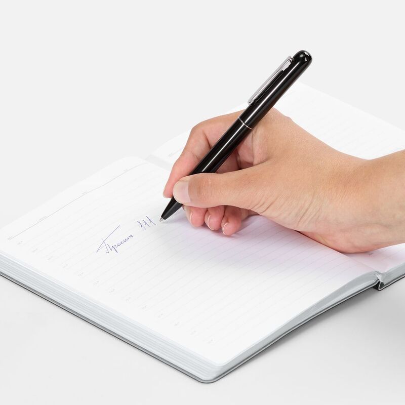 Ручка шариковая Scribo, матовая черная арт.10571.33