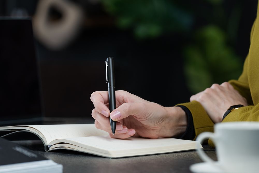 Ручка шариковая Scribo, матовая серая арт.10571.12