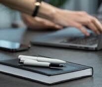 Роллер Scribo со стилусом, матовый белый арт.20571.60