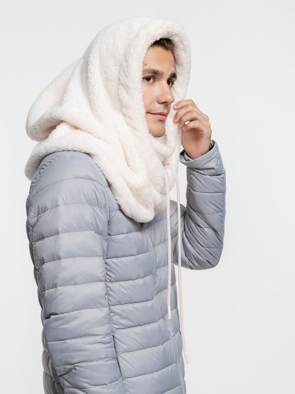 Балаклава-капюшон Flocky, молочно-белая арт.15949.60