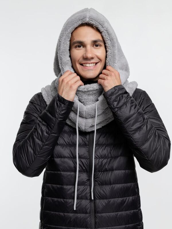 Балаклава-капюшон Flocky, серая арт.15949.11