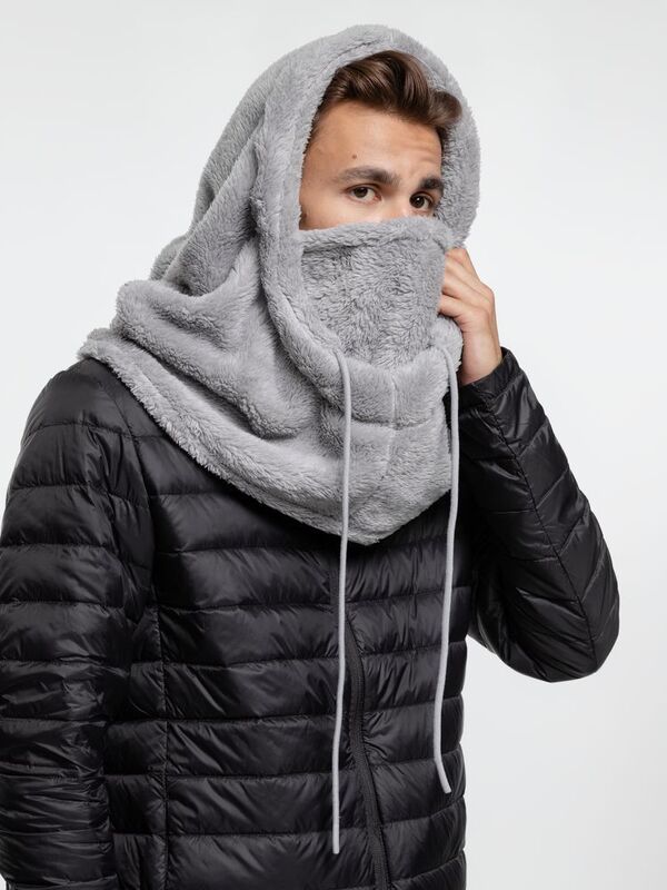 Балаклава-капюшон Flocky, серая арт.15949.11