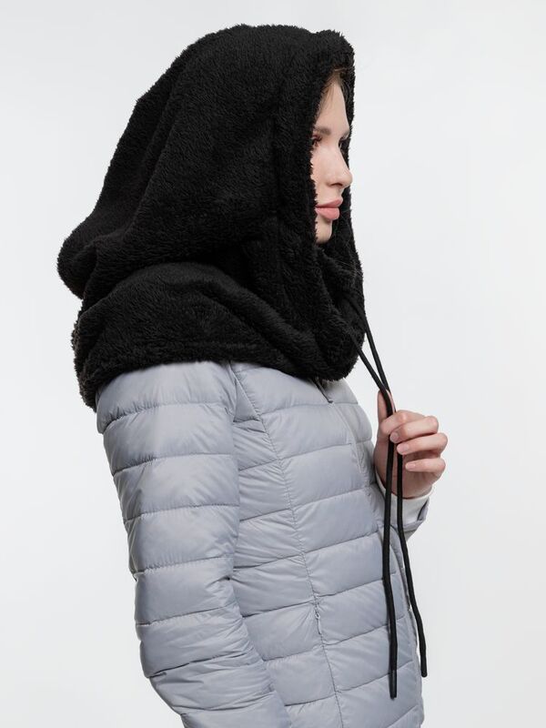 Балаклава-капюшон Flocky, черная арт.15949.30