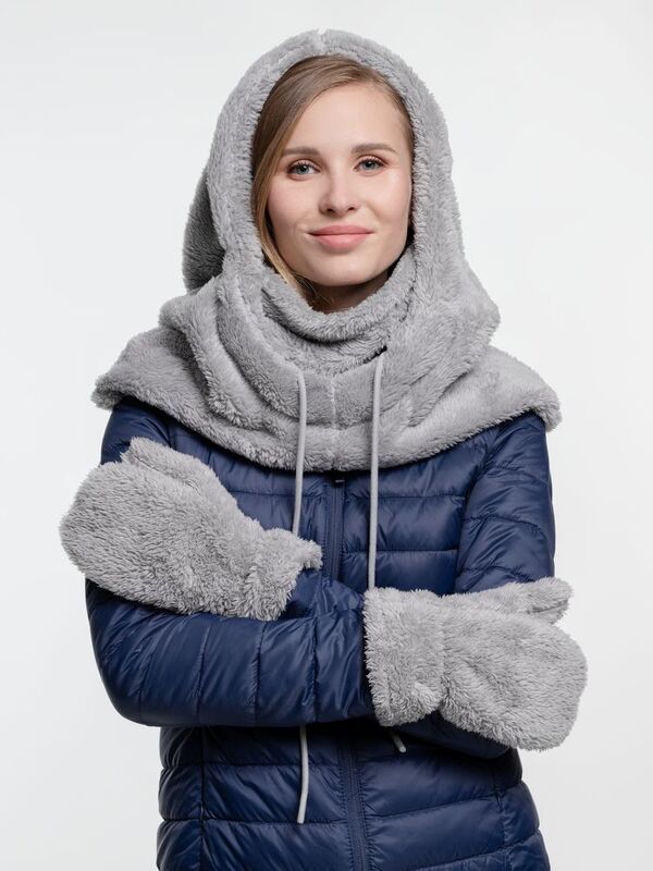 Варежки Flocky, серые арт.15950.11