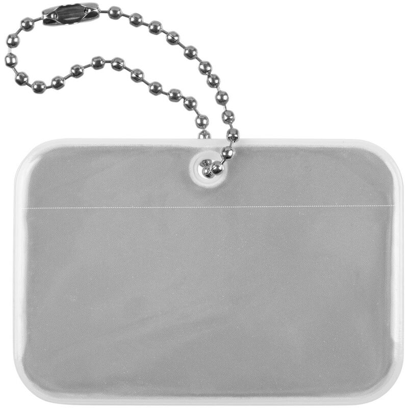 Светоотражатель Spare Care, прямоугольник, серебристый арт.17327.10