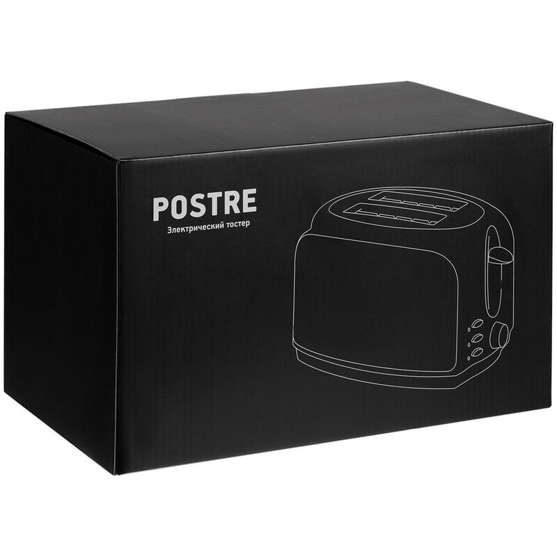 Электрический тостер Postre, серебристо-черный арт.17328.13