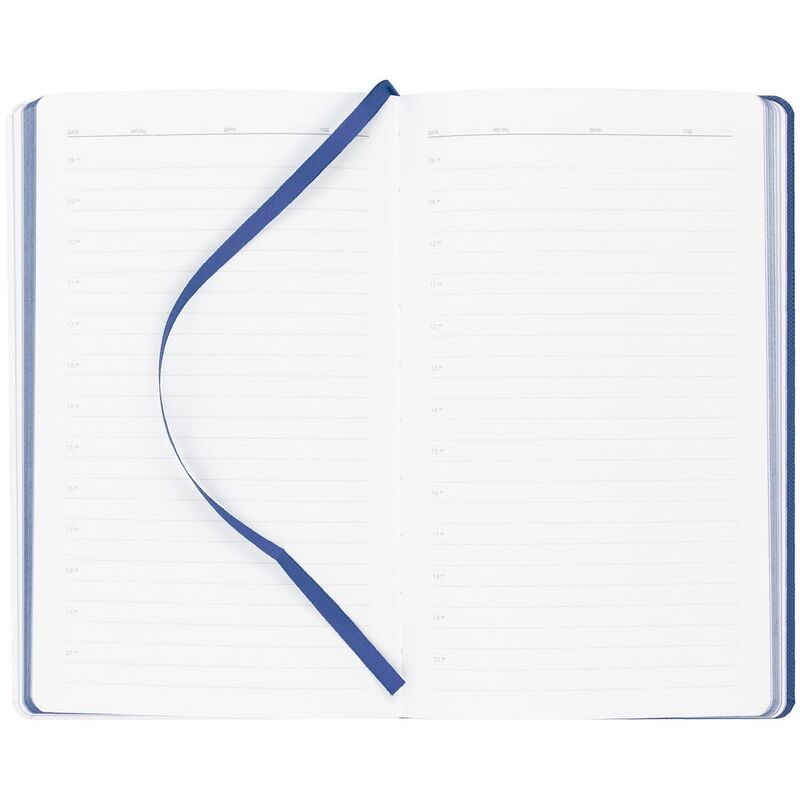 Ежедневник Duplex, недатированный, белый с синим арт.15059.46