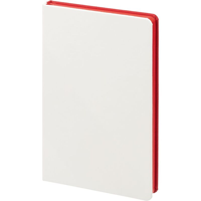 Ежедневник Duplex, недатированный, белый с красным арт.15059.56