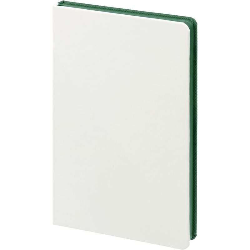 Ежедневник Duplex, недатированный, белый с зеленым арт.15059.96