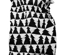 Плед &laquo;Танцующий лес&raquo;, белый с черным арт.16246.36