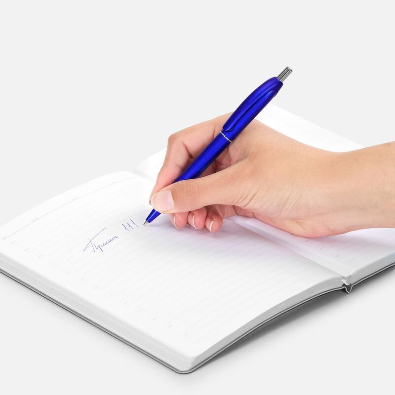 Ручка шариковая Bright Spark, синий металлик арт.18321.40