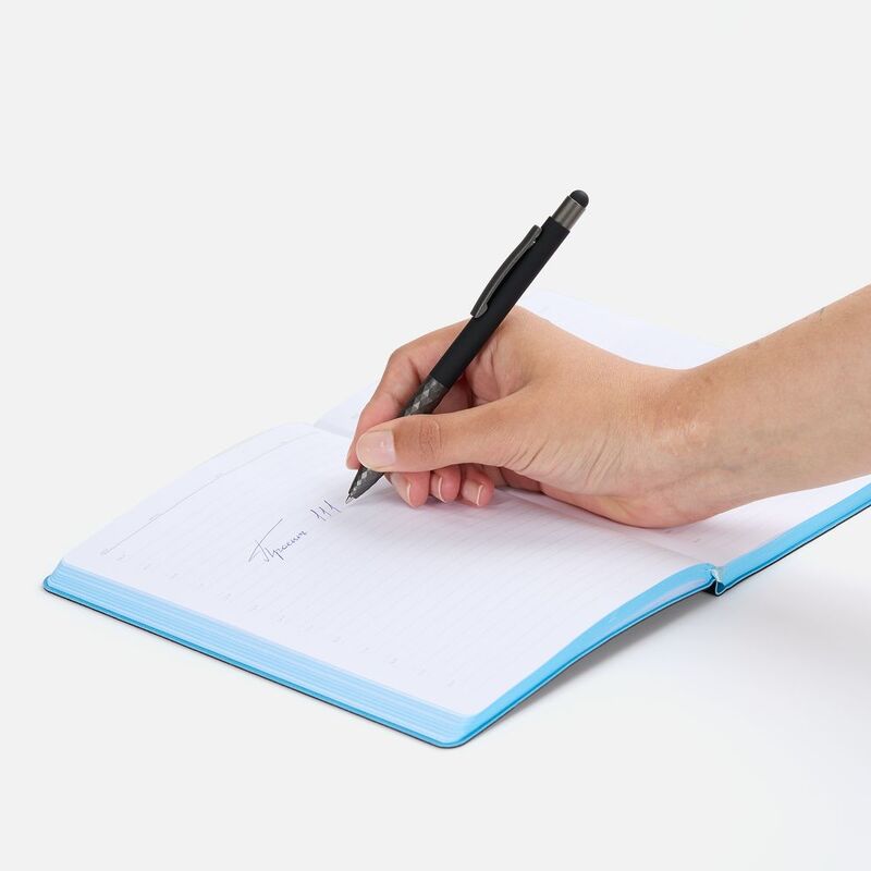 Ручка шариковая Digit Soft Touch со стилусом, черная арт.18322.30