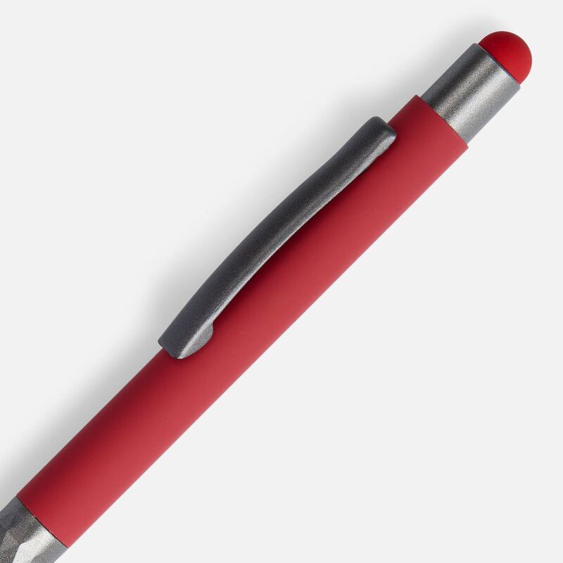 Ручка шариковая Digit Soft Touch со стилусом, красная арт.18322.50