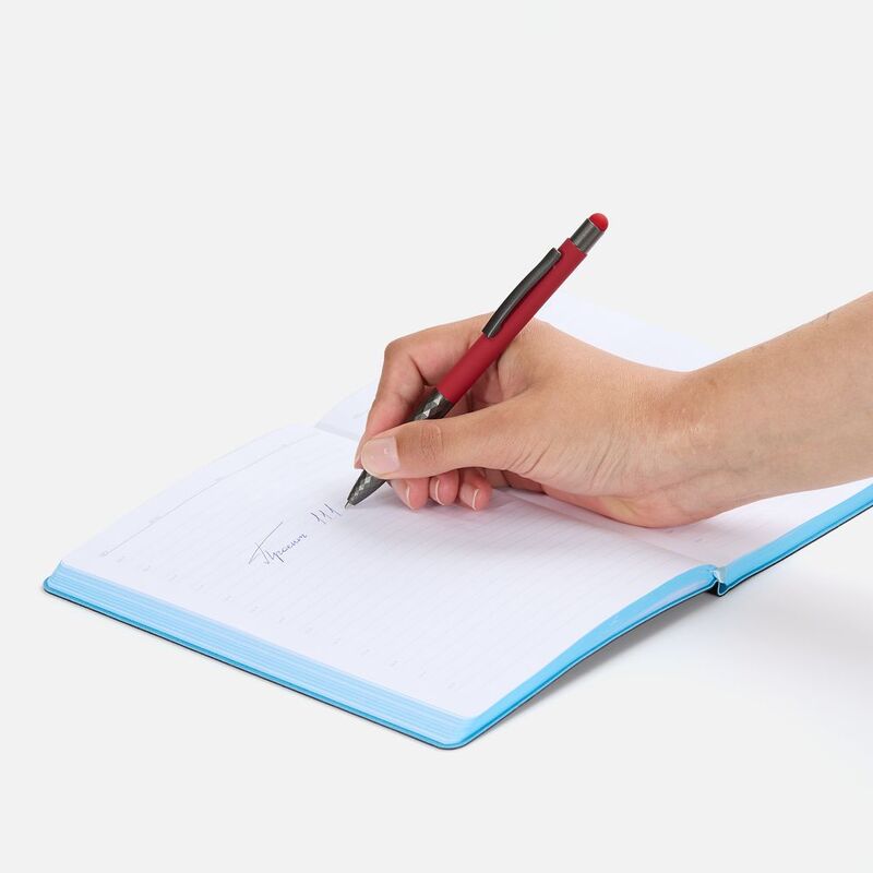 Ручка шариковая Digit Soft Touch со стилусом, красная арт.18322.50