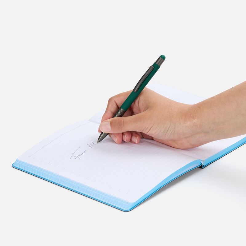 Ручка шариковая Digit Soft Touch со стилусом, зеленая арт.18322.90