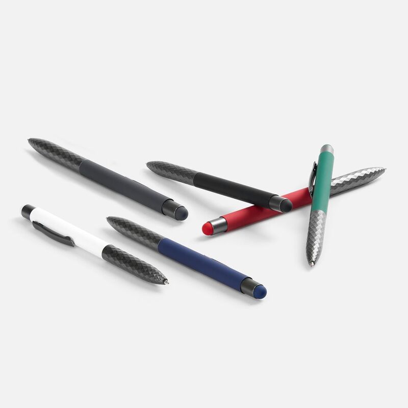 Ручка шариковая Digit Soft Touch со стилусом, серая арт.18322.10