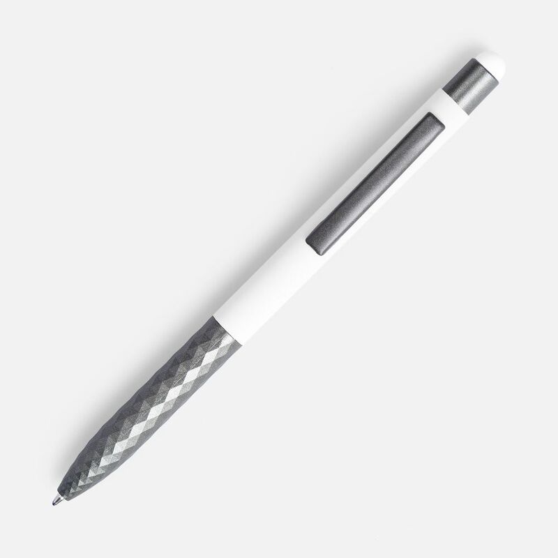 Ручка шариковая Digit Soft Touch со стилусом, белая арт.18322.60