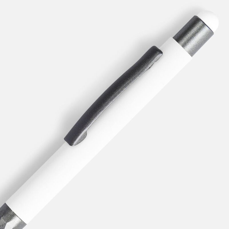 Ручка шариковая Digit Soft Touch со стилусом, белая арт.18322.60