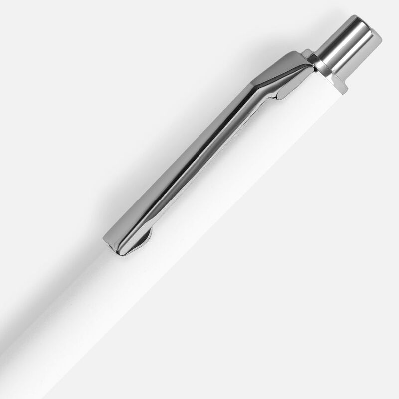 Ручка шариковая Lobby Soft Touch Chrome, белая арт.18323.60