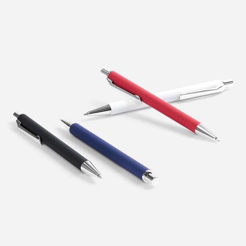 Ручка шариковая Lobby Soft Touch Chrome, синяя арт.18323.40