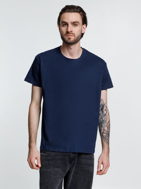 Футболка унисекс Ankara, темно-синяя арт.16277.40