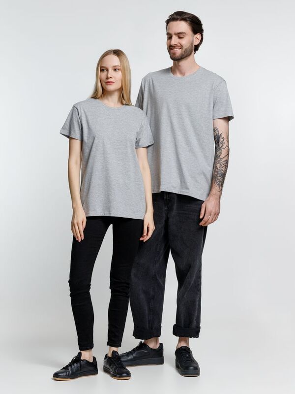 Футболка унисекс Ankara, серый меланж арт.16277.11