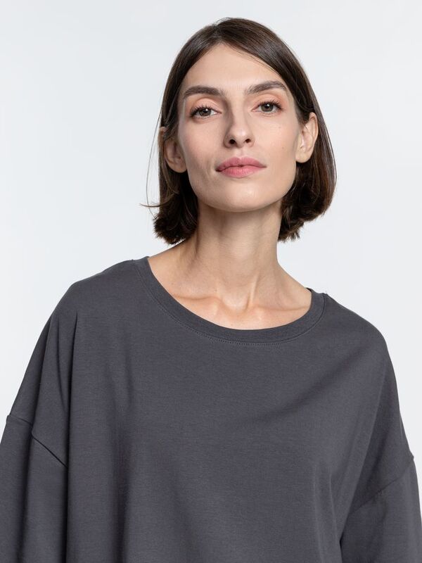 Футболка унисекс оверсайз Crosstown, темно-серая арт.15213.11