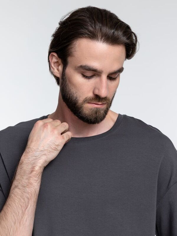 Футболка унисекс оверсайз Crosstown, темно-серая арт.15213.11