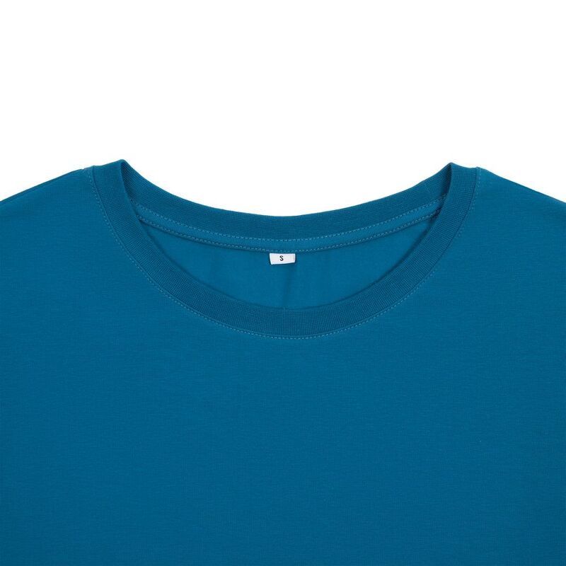 Футболка унисекс оверсайз Crosstown, бирюзовая (морская волна) арт.15213.49