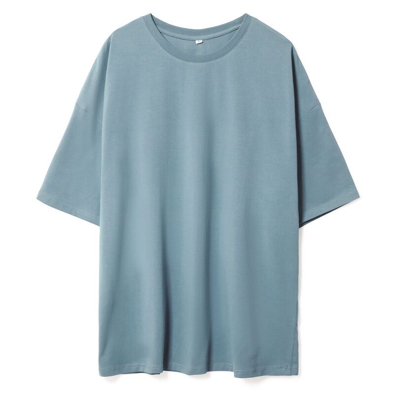 Футболка унисекс оверсайз Crosstown, серо-зеленая арт.15213.41