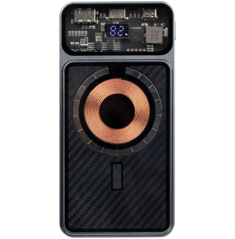 Магнитный беспроводной аккумулятор Cooper Prime 10000 мАч, темно-серый арт.17711.13