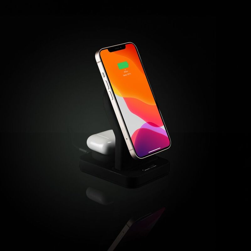 Зарядная станция с подсветкой Cooper Duo, черная арт.17714.30