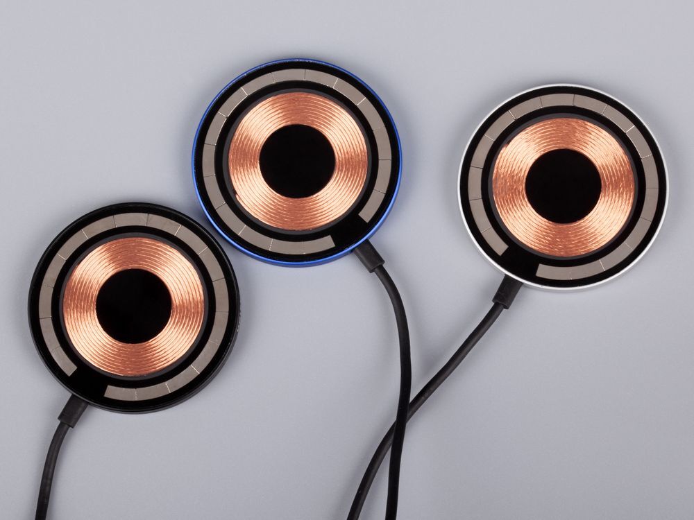 Магнитное зарядное устройство Cooper Rond, 15 Вт, серебристое арт.17715.10