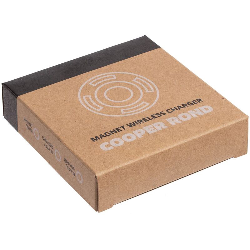 Магнитное зарядное устройство Cooper Rond, 15 Вт, серебристое арт.17715.10