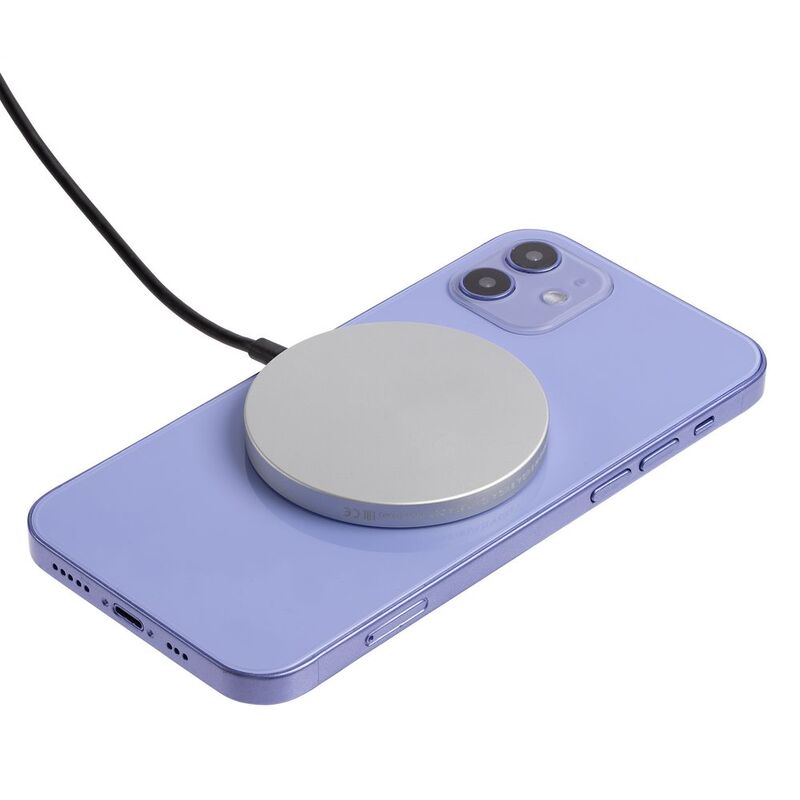 Магнитное зарядное устройство Cooper Rond, 15 Вт, серебристое арт.17715.10