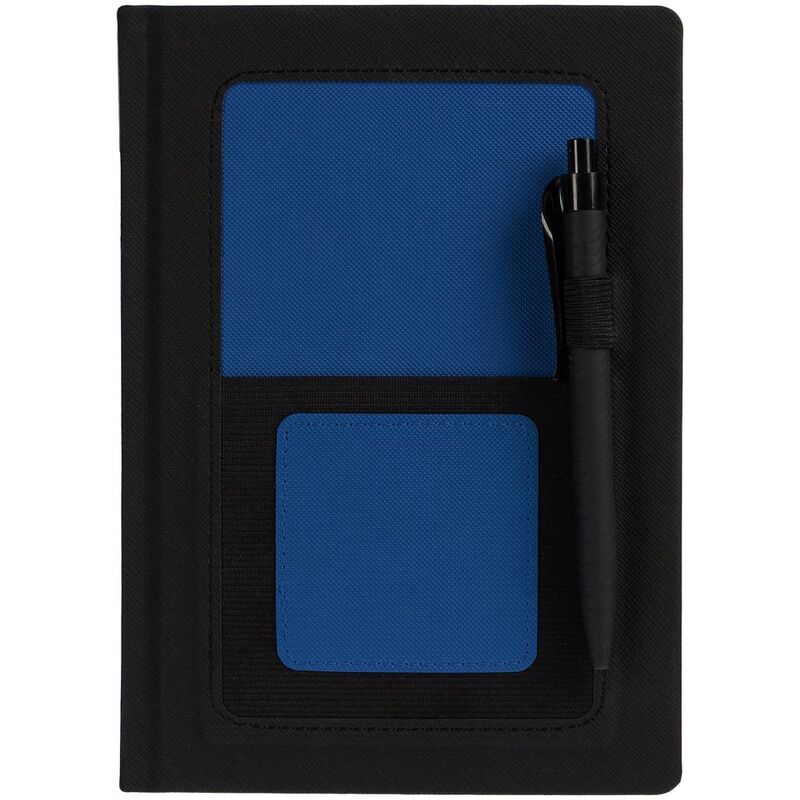 Ежедневник Mobile на заказ, недатированный, черно-синий арт.15885.44