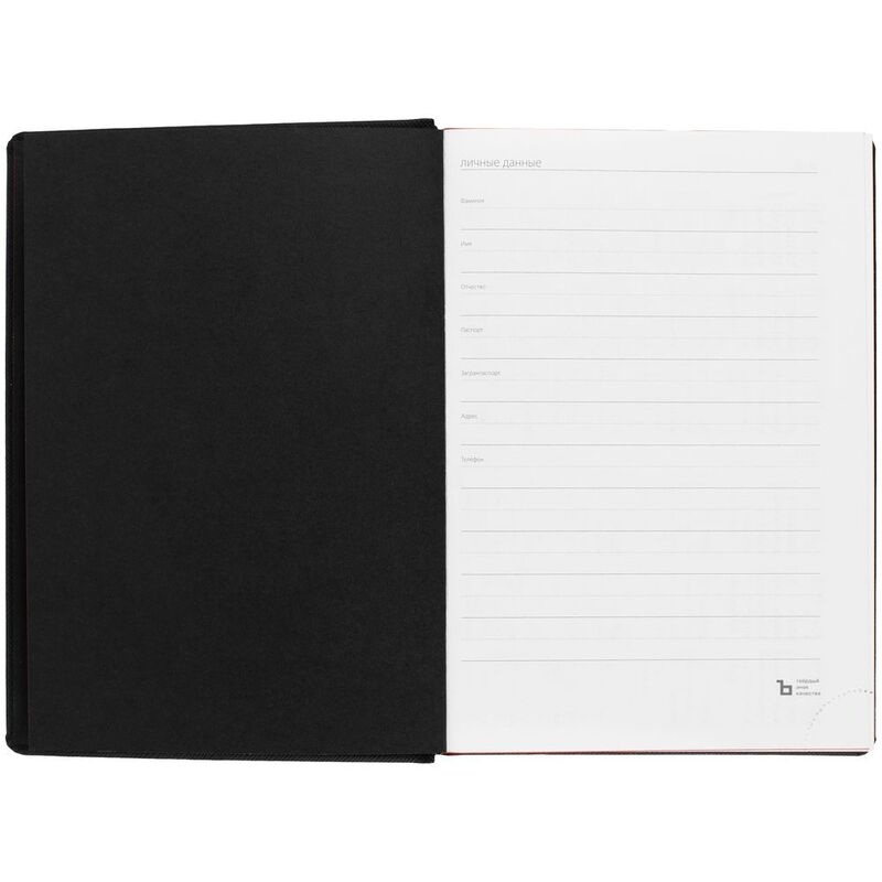 Ежедневник Mobile на заказ, недатированный, черно-красный арт.15885.53