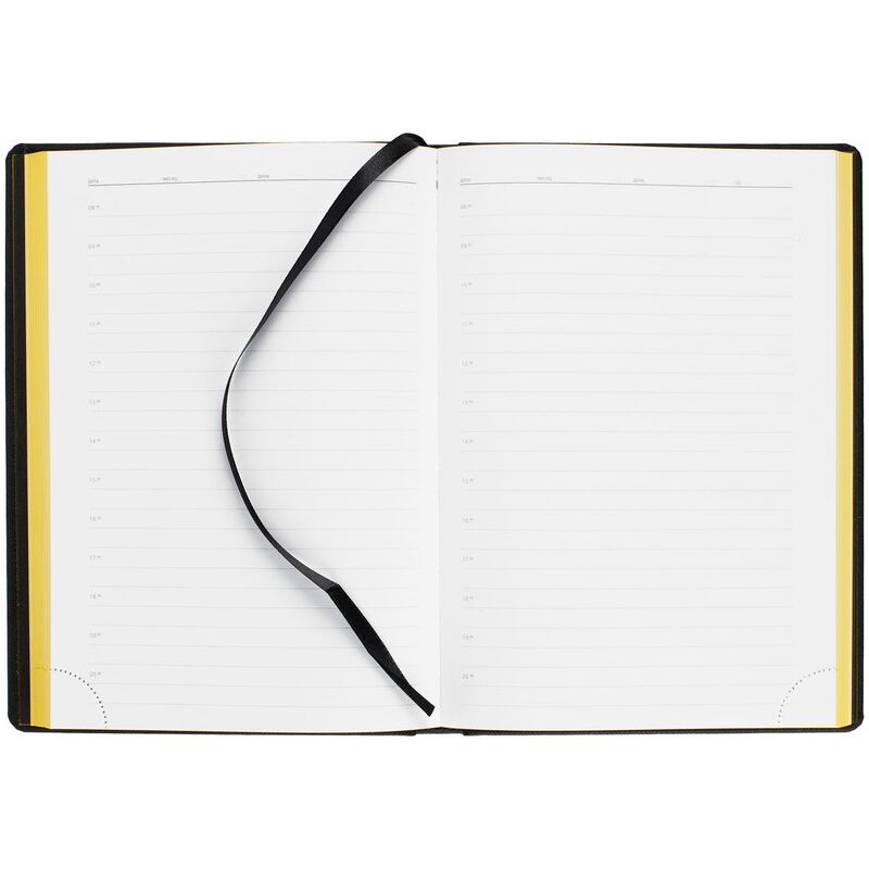 Ежедневник Mobile на заказ, недатированный, черно-желтый арт.15885.83