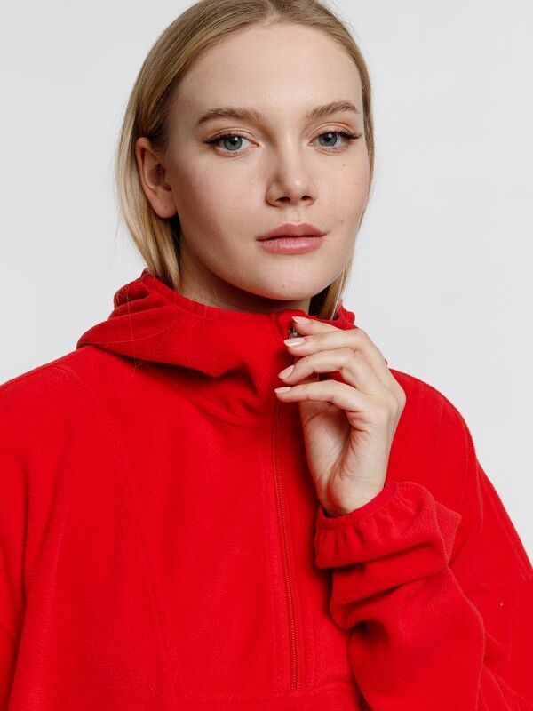 Анорак флисовый унисекс Fliska, красный арт.15671.50