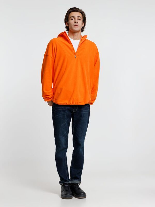 Анорак флисовый унисекс Fliska, оранжевый арт.15671.20