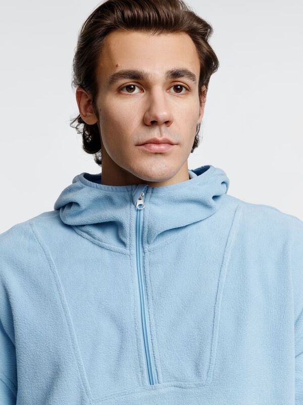 Анорак флисовый унисекс Fliska, голубой арт.15671.14