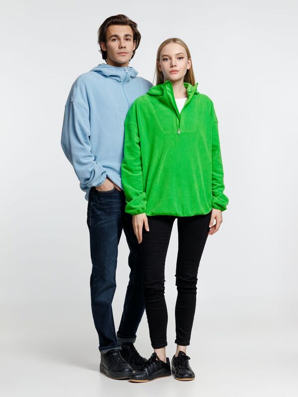 Анорак флисовый унисекс Fliska, голубой арт.15671.14