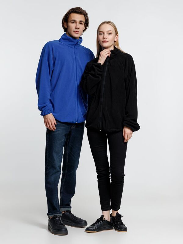 Куртка флисовая унисекс Fliska, черная арт.15672.30