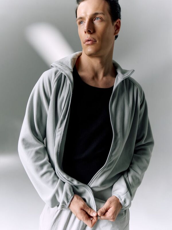 Куртка флисовая унисекс Fliska, светло-серая арт.15672.12