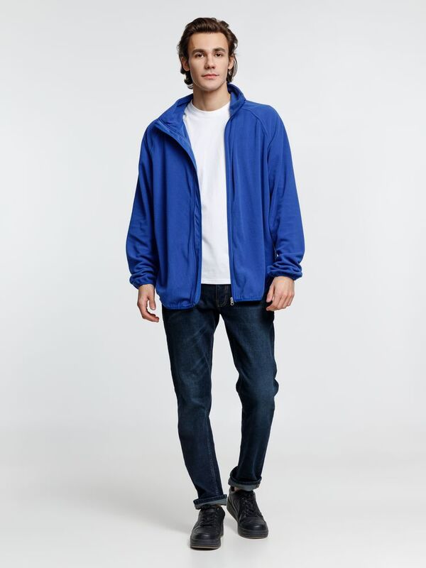 Куртка флисовая унисекс Fliska, ярко-синяя арт.15672.44