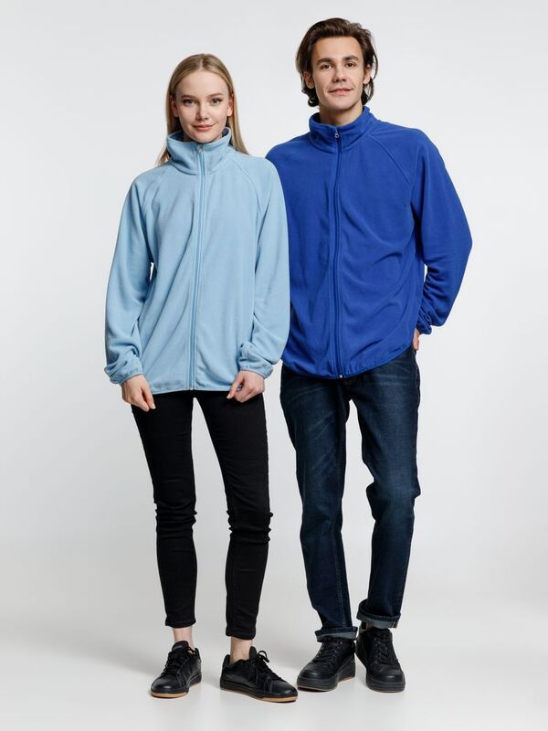 Куртка флисовая унисекс Fliska, голубая арт.15672.14