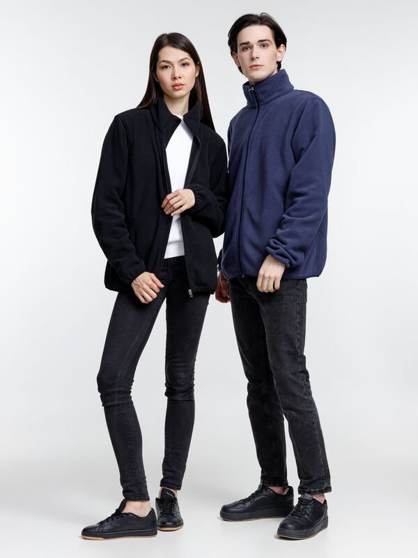 Куртка флисовая унисекс Nesse, черная арт.16772.30