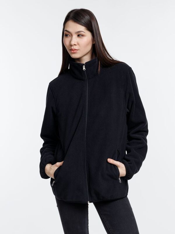 Куртка флисовая унисекс Nesse, черная арт.16772.30