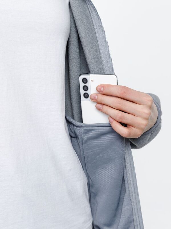 Куртка флисовая унисекс Nesse, серая арт.16772.11